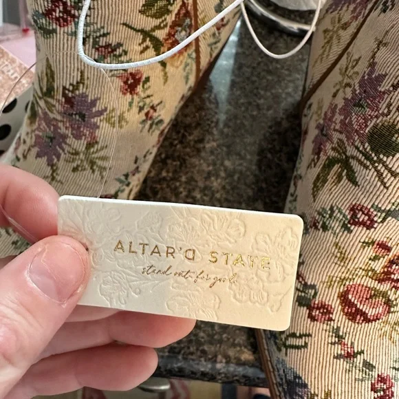 NWT Altar’d State Demi Floral Tapestry Boots - Picture 4 of 7